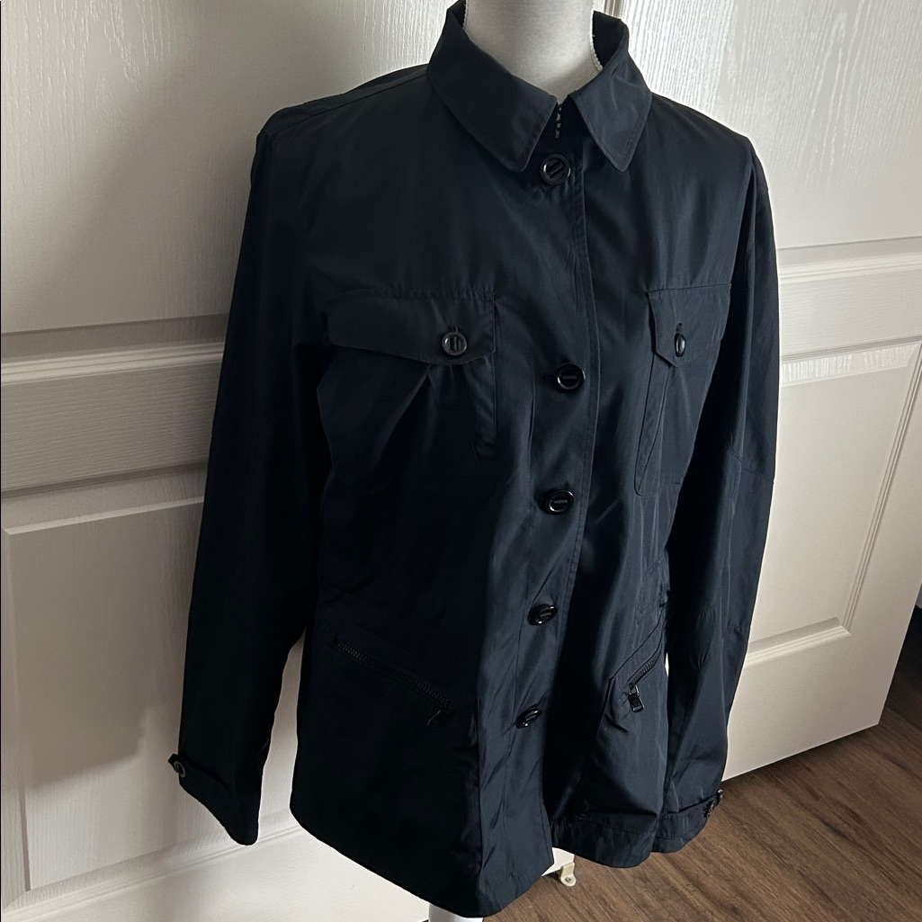 Lauren Ralph Lauren Black Activewear Jacket Sizel